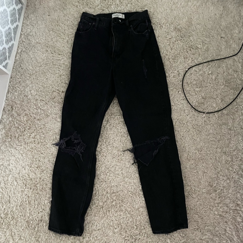 Abercrombie The 90’s Straight Ultra High Rise Curve Love